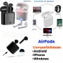 AirPods - Fone de Ouvido Sem Fio Bluetooth 5.0 com Microfone